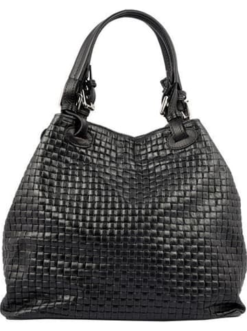 Florence Bags Skórzana torebka "Free" w kolorze czarnym - 31 x 29 x 32 cm