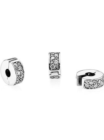 Pandora Zilveren bead met zirkonia's