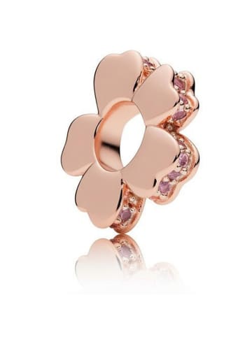 Pandora Rosévergulde bead met edelstenen