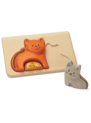 Plan Toys 2tlg. Steckpuzzle "Katze" - ab 18 Monaten