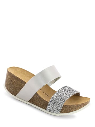 BACKSUN Slippers zilverkleurig
