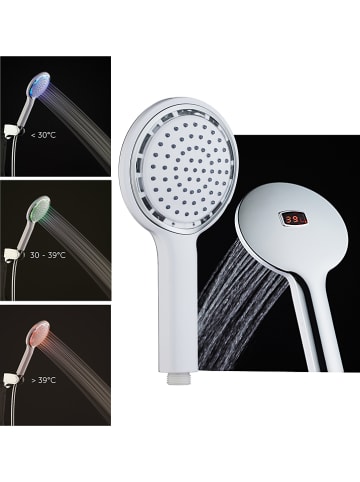 Schütte Led-handdouche "Digi" chroomkleurig