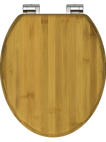 Schütte Wolnoopadająca deska WC "Bambus" w kolorze jasnobrązowym