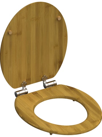 Schütte Toiletbril met softclose "Bambus" lichtbruin