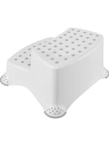 keeeper Tritthocker "Stars" in Weiß - (B)40 x (H)21 x (T)37 cm