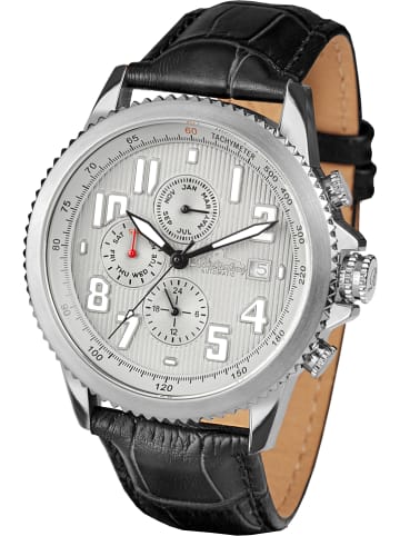 Richtenburg Automatisch horloge "Threeway" zwart/zilverkleurig/grijs