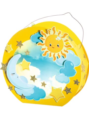 folia PAPER Lantaarn-knutselset "Zon, maan & sterren" geel