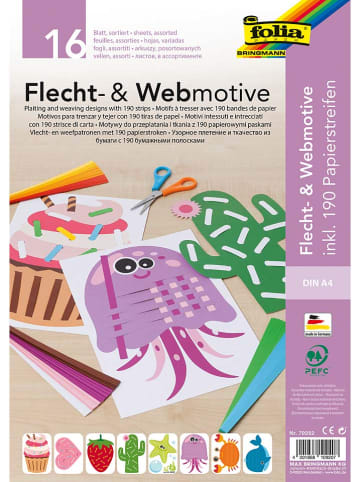 folia PAPER Papier-plecionka (16 szt.) ze wzorem - A4