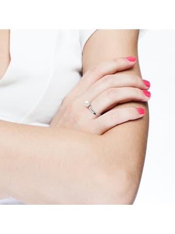 Pearline Zilveren ring met parel
