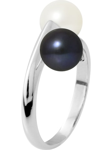 Pearline Zilveren ring "Toi & moi" met parels