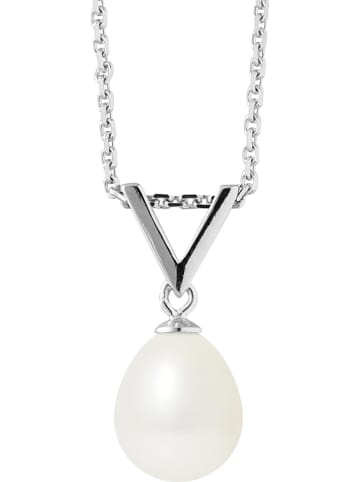 Pearl Addict Srebrny naszyjnik z zawieszką - dł. 42 cm