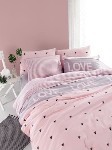 Colorful Cotton Komplet pościeli renforcé "Romona" w kolorze jasnoróżowym