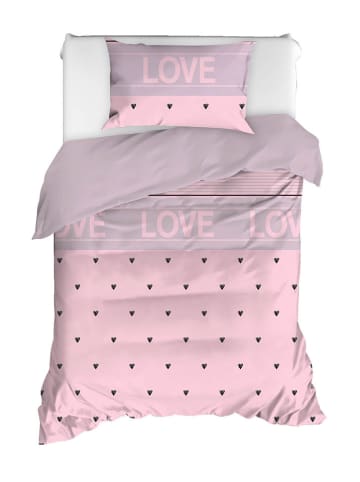 Colorful Cotton Komplet pościeli renforcé "Romona" w kolorze jasnoróżowym