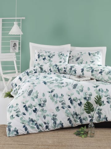 Colorful Cotton Renforcé beddengoedset wit/groen