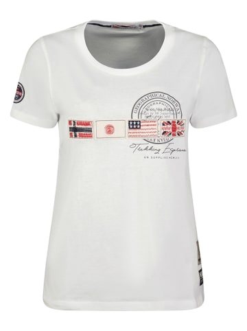 Geographical Norway Koszulka "Jorama" w kolorze białym