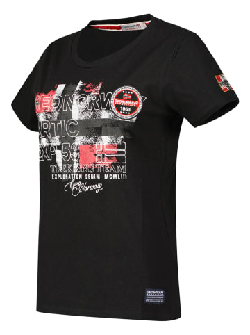Geographical Norway Koszulka "Jarry" w kolorze czarnym