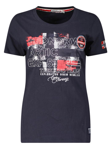 Geographical Norway Shirt "Jarry" donkerblauw