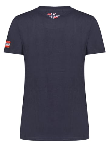 Geographical Norway Koszulka "Jarry" w kolorze granatowym