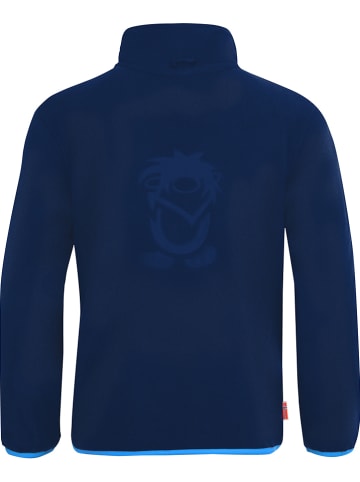 Trollkids Fleece vest "Oppdal" blauw/donkerblauw
