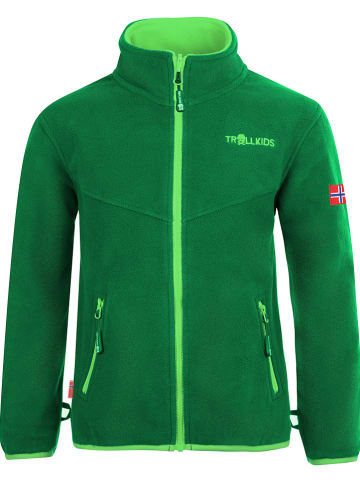 Trollkids Kurtka polarowa "Oppdal XT" w kolorze zielonym