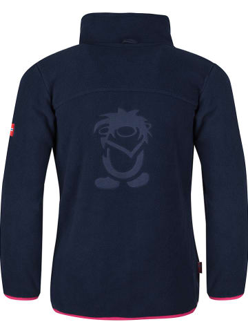 Trollkids Fleece vest "Oppdal XT" donkerblauw/roze