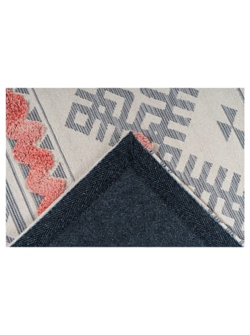Kayoom Katoenen tapijt "Ethnie" grijs/abrikooskleurig