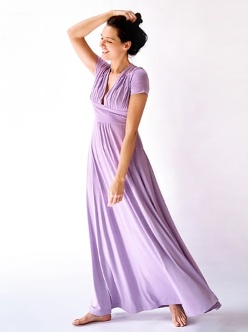 Risk made in warsaw Sukienka "Vesper" w kolorze jagodowym