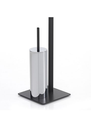 Tomasucci Stojak WC w kolorze czarnym - 20 x 71 x 20 cm