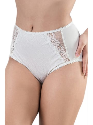 Valea Pełne figi high waist "Ines" w kolorze białym