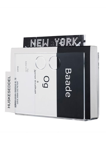 Steel-Function Zeitungsständer "Paper U" in Transparent - (B)21 x (H)15 x (T)6,5 cm