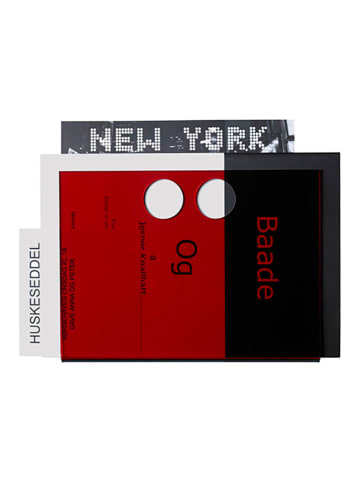 Neon Living Tijdschriftenstandaard "Paper U" rood - (B)20 x (H)15 x (D)6,5 cm