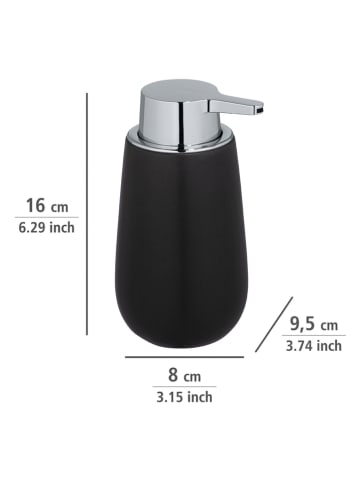 Wenko Zeepdispenser "Badi" zwart - 320 ml