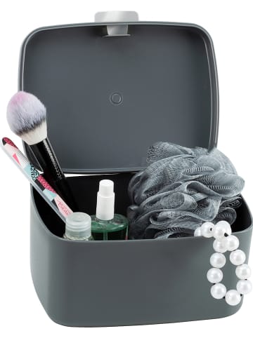 Wenko Opbergbox "Barcelona" antraciet - (B)19,5 x (H)11 x (D)16 cm
