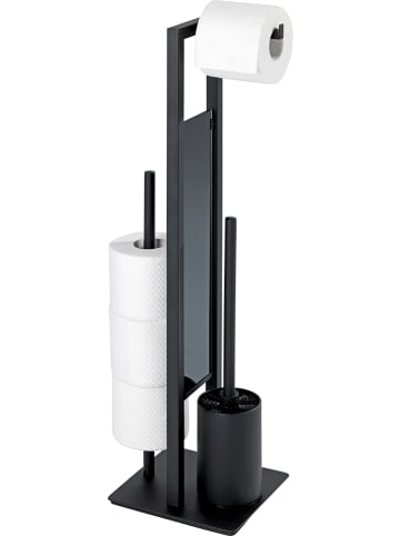 Wenko Toiletborstelgarnituur "Rivalta" zwart - (H)70 cm
