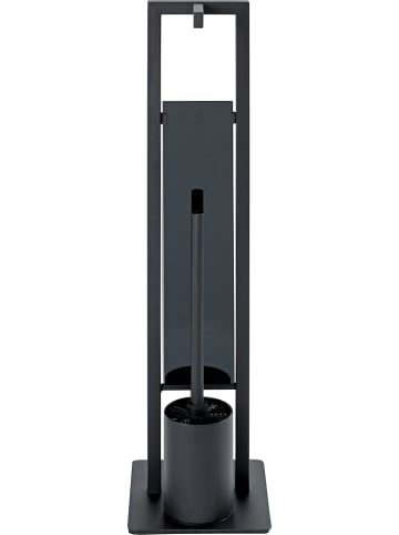 Wenko Toiletborstelgarnituur "Rivalta" zwart - (H)70 cm