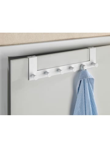 Wenko Türgarderobe "Celano" in Weiß - (B)39 x (H)11 x (T)7,5 cm