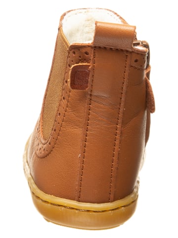 BO-BELL Leder-Boots in Hellbraun
