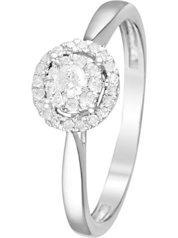 DIAMOND & CO Weißgold-Ring "Chamade" mit Diamanten