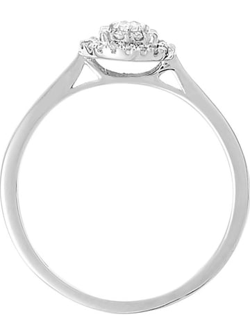 DIAMOND & CO Witgouden ring "Chamade" met diamanten