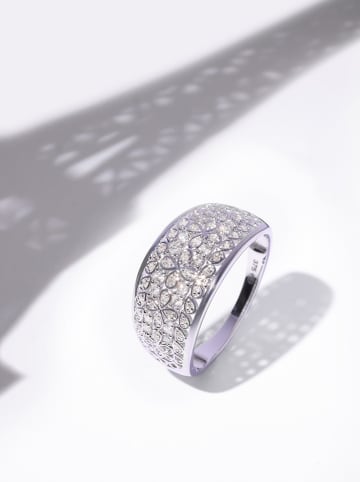DIAMOND & CO Weißgold-Ring "Flower Explosion" mit Diamanten