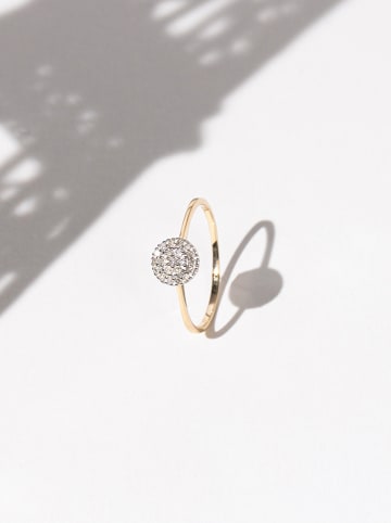 DIAMOND & CO Złoty pierścionek "Mon rayon de Soleil" z diamentami