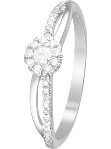 DIAMOND & CO Witgouden ring "L'élue" met diamanten