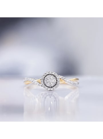 DIAMOND & CO Złoty pierścionek "Mon Idéal" z diamentami