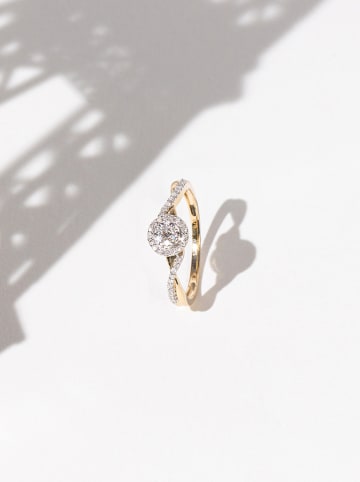 DIAMOND & CO Złoty pierścionek "Mon Idéal" z diamentami