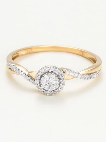 DIAMOND & CO Gouden ring "Mon idéal" met diamanten