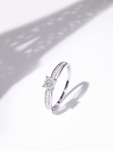 DIAMOND & CO Weißgold-Ring "La Promise" mit Diamanten