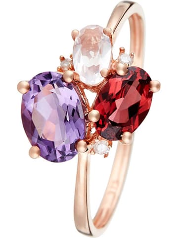 DIAMOND & CO Roségouden ring "Barbara" met diamanten