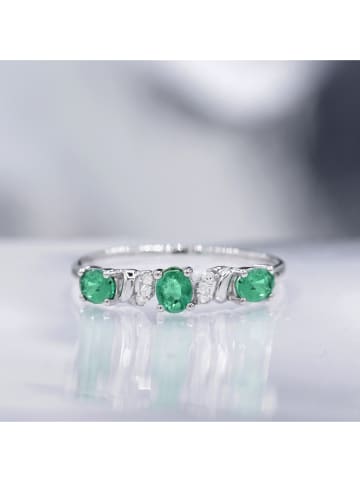 CARATELLI Weißgold-Ring "Abaya" mit Diamanten