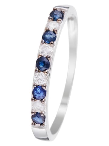 CARATELLI Witgouden ring "Séoul" met diamanten