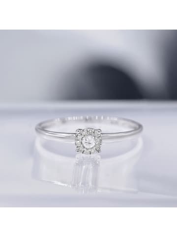 CARATELLI Weißgold-Ring "Akna" mit Diamant